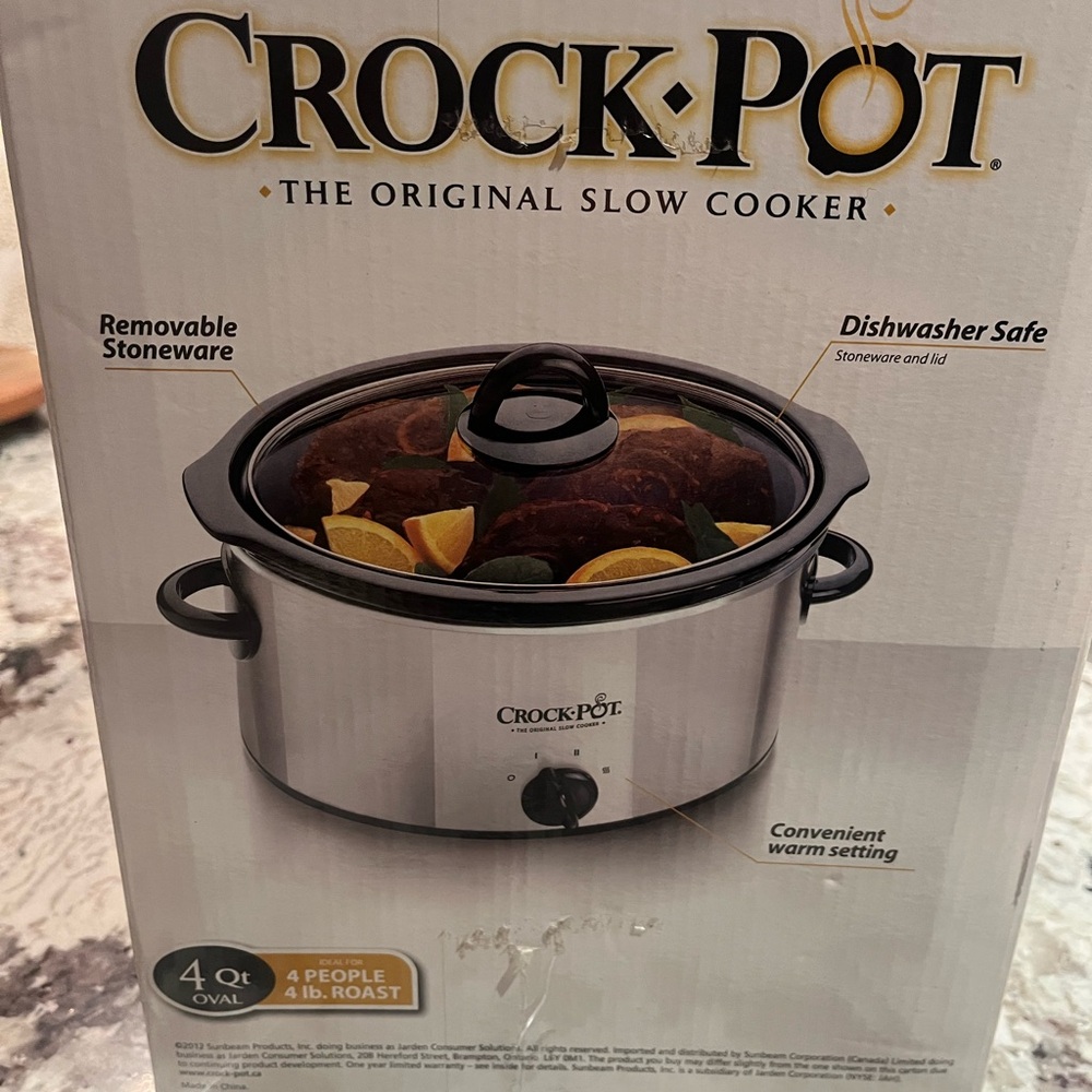 Crock-Pot 4 Qt Oval Slow Cooker
